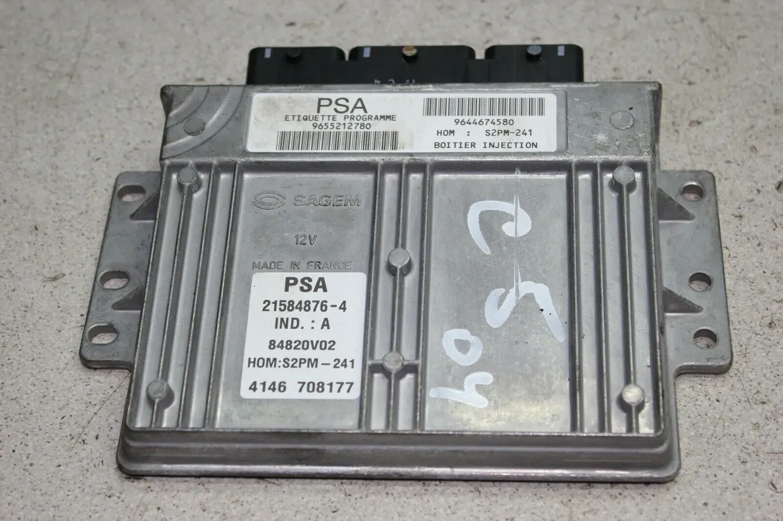 Motorsteuergerät Steuergerät 9644674580 9655212780 Citroen C5 2.0L HPI 16 Bj.04 - Bild 1