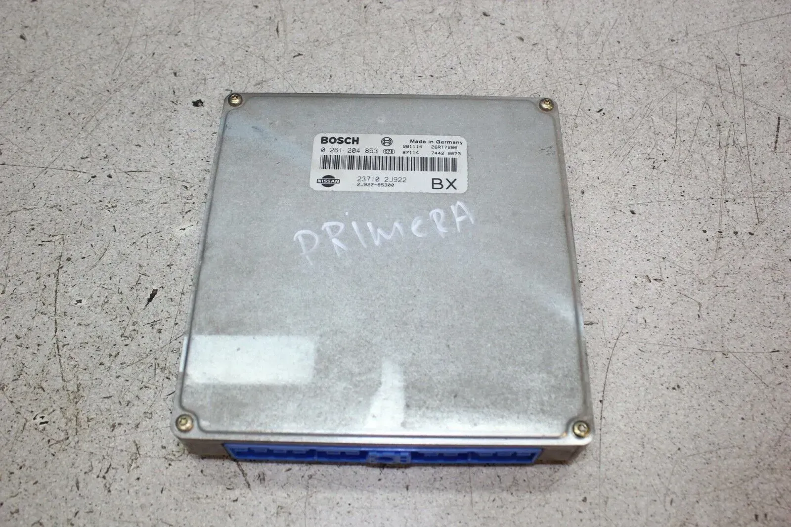 Nissan Primera P11 2.0 96 kW Motorsteuergerät Steuergerät 237102J922 0261204853 - Bild 1