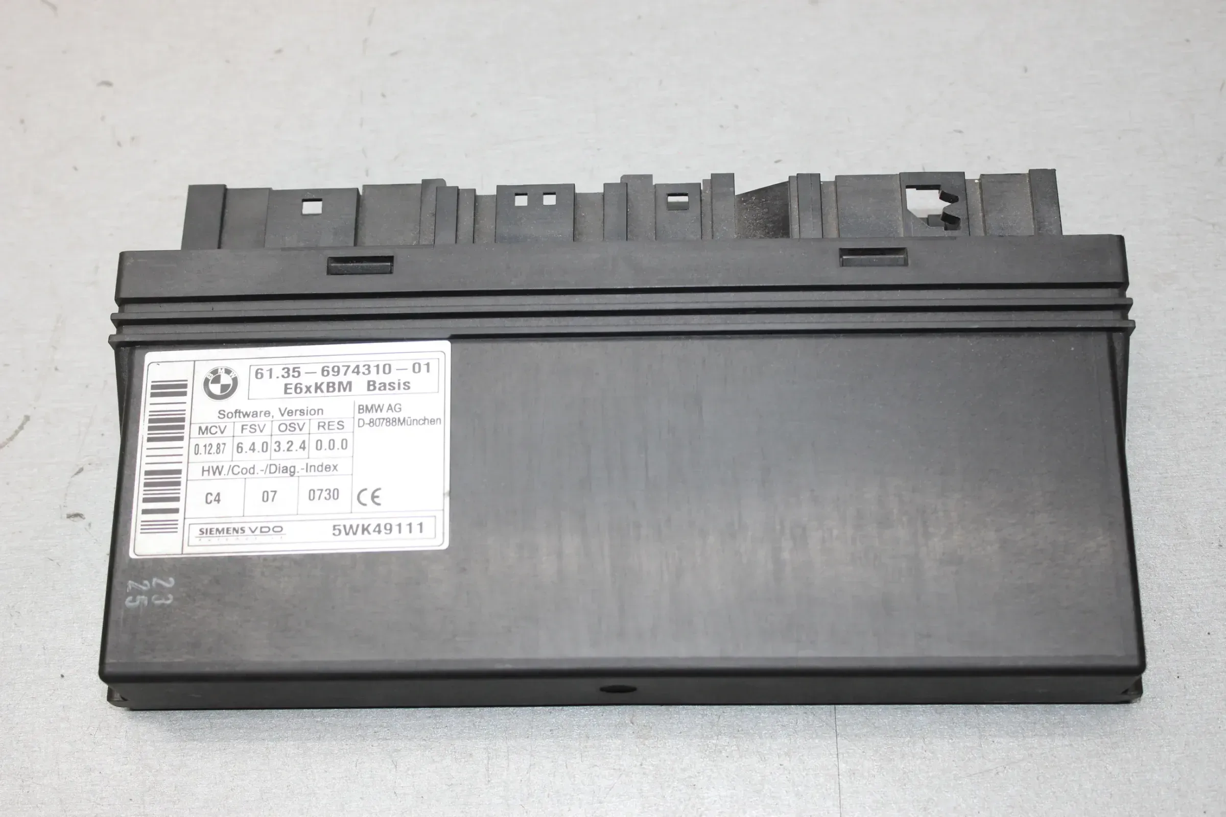 Steuergerät Karosseriemodul 6974310 BMW 5er E60 Bj.05 - Bild 1