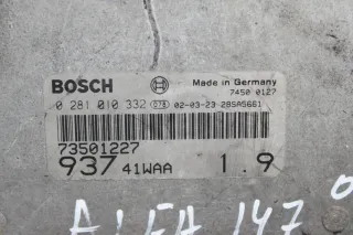 Motorsteuergerät Steuergerät BOSCH 0281010332, 73501227 Alfa Romeo 147 1.9 JTD Bj.02 - Bild 2