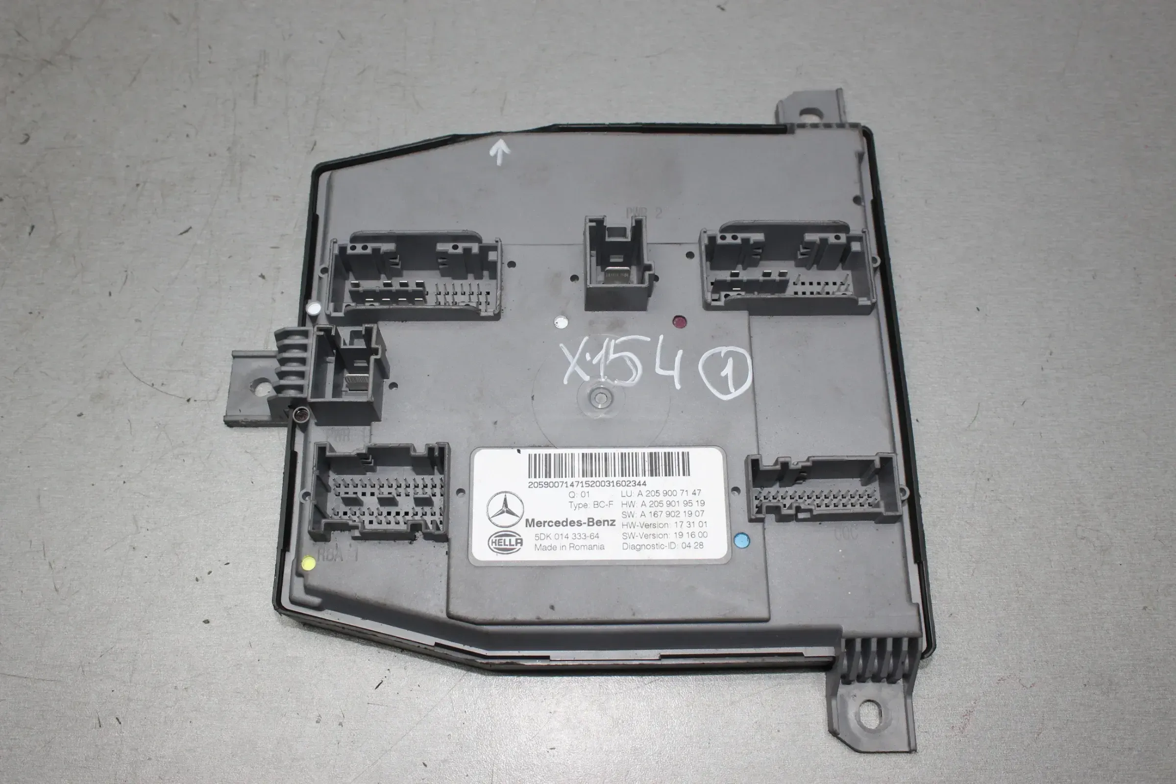 Mercedes Benz W205 Steuergerät BC-F Modul SAM A2059007147, A2059019519 - Bild 1