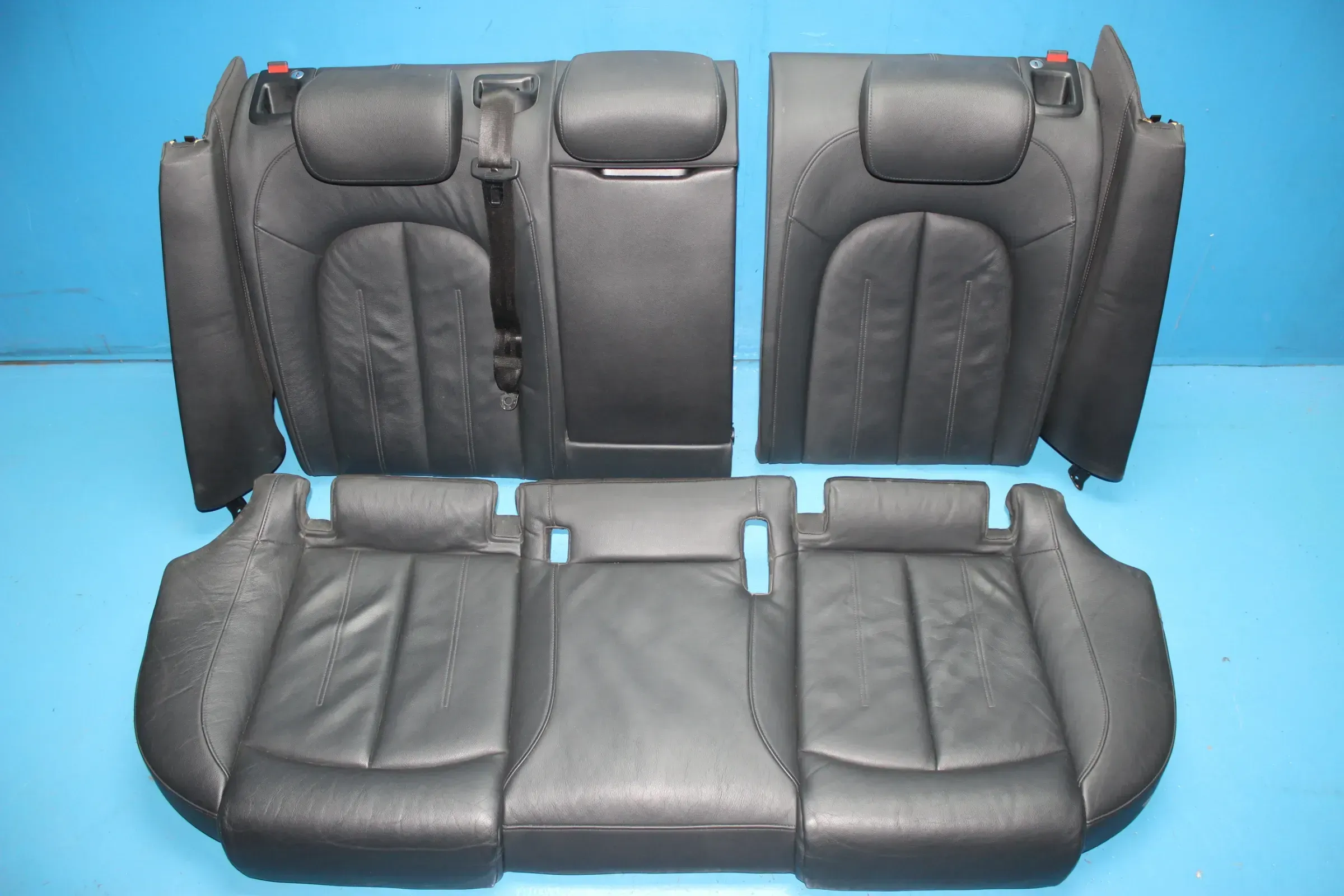 Leder Rücksitzbank Rücksitz Sitz hinten Audi A6 4G 4G2 C7 Bj.12 - Bild 1