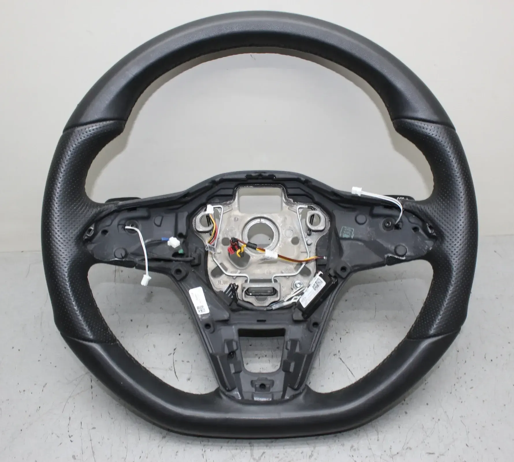 VW Golf 8 VIII Leder Lenkrad 5H0419093, 5H0959542N ohne Anbauteile - Bild 1