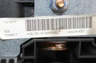 Leder Lenkrad mit Modul 96500674ZD Peugeot 207 SW Bj.07 - Bild 8