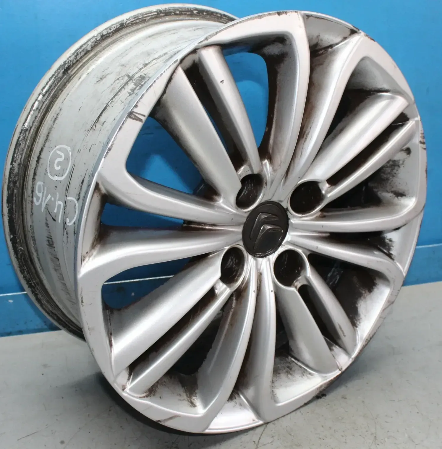 Alufelge 7Jx16 ET 29 LK 4x108 Felge 9670053177 Citroen C4 II NC Bj.16 (2) - Bild 1