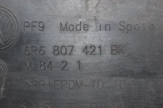 Stoßstange Stoßfänger hinten 6R6807421BK Grau, LD7R VW Polo V 6R Bj.11 - Bild 10