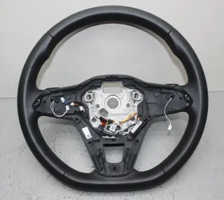 VW Golf 8 VIII Leder Lenkrad Schaltwippen 5H0419093, 5H0959542L ohne Anbauteile - Bild 1