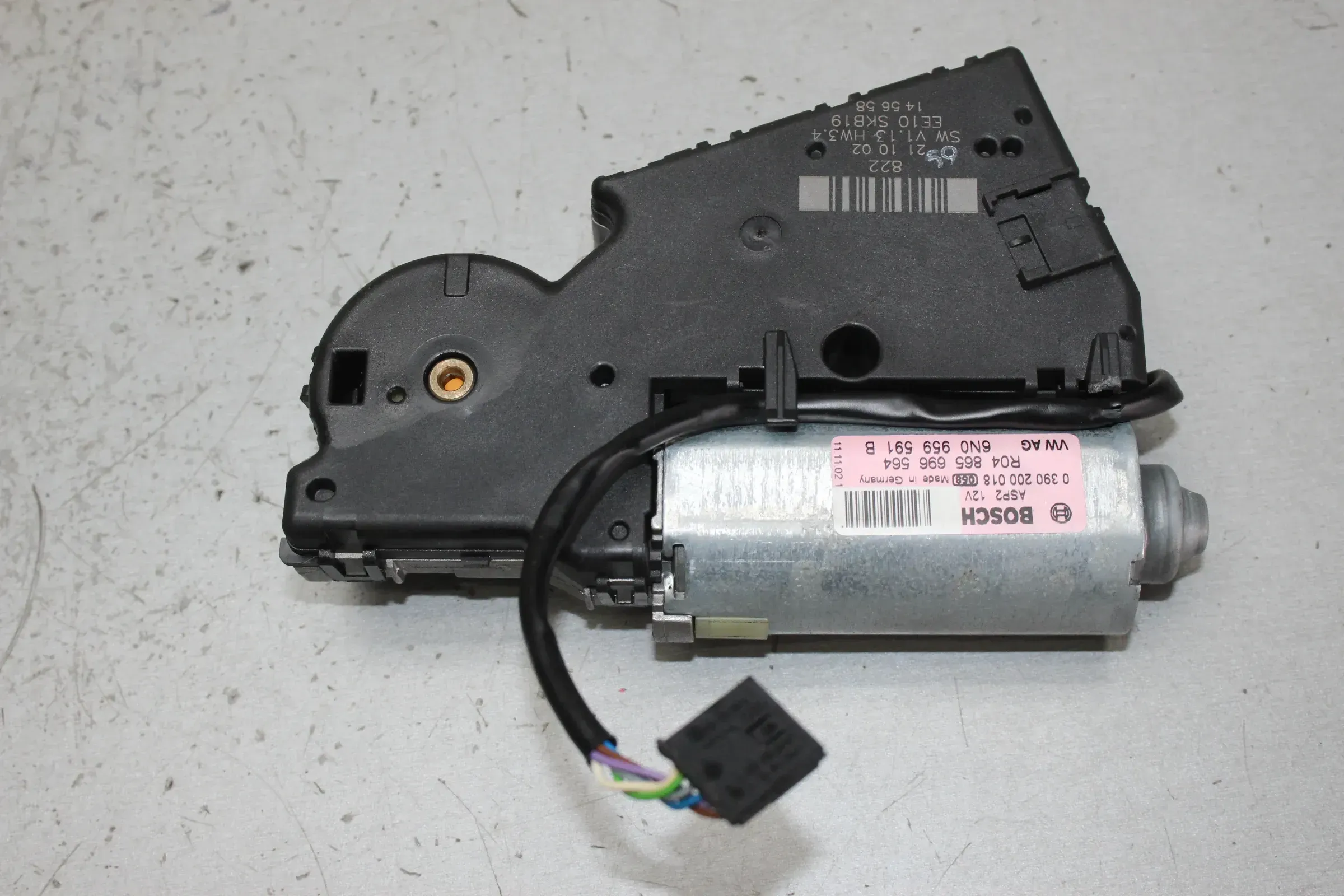 Motor Schiebedach Schiebedachmotor 6N0959591B, 0390200018 VW Polo 9N 1.4 Bj.03 - Bild 1