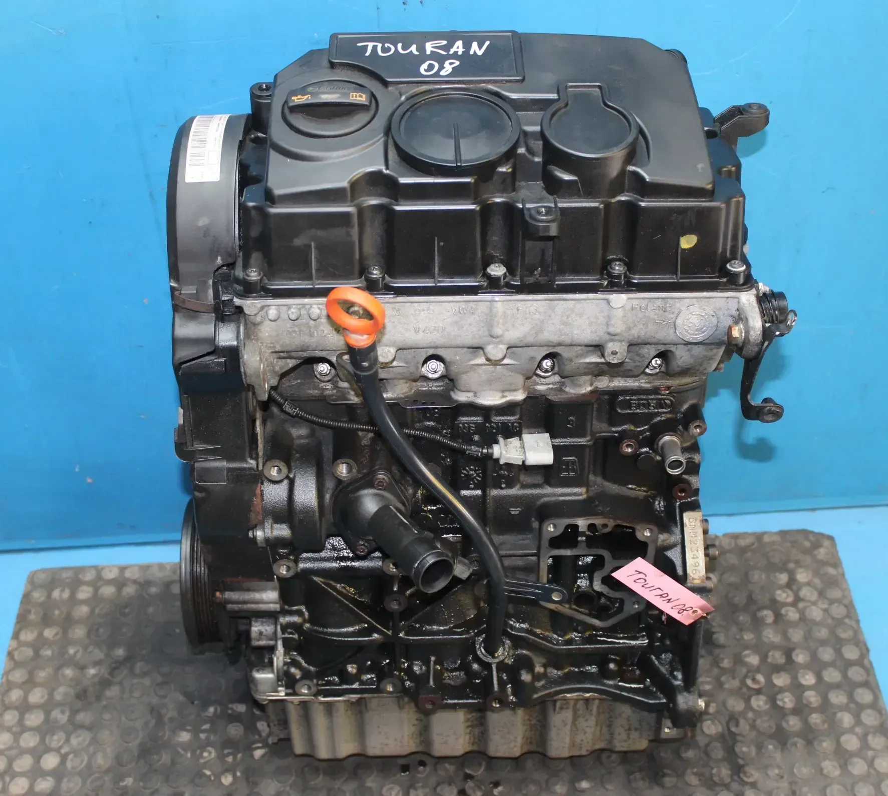 Diesel Motor 103 kW code BMM ohne Anbauteile VW Touran 1T2 2.0 TDi Bj.08 - Bild 1