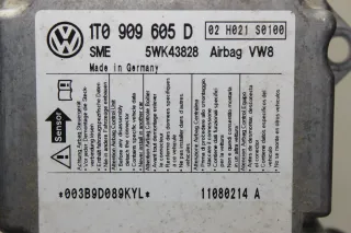 Steuergerät Airbag Airbagsteuergerät 1T0909605D 5WK43828 VW Touran 1T1 1T2 Bj.08 - Bild 3