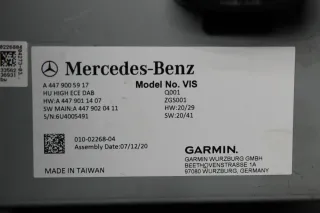 Mercedes Benz W447 Autoradio VIS Media Radio GPS Navi Navigation A4479005917 - Bild 2