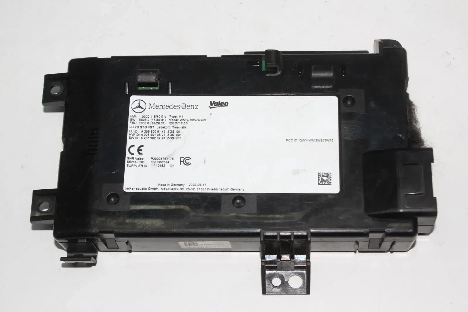 Mercedes W205 Steuergerät Vollständig Ladekommunikation Telematik A2059008143 - Bild 1