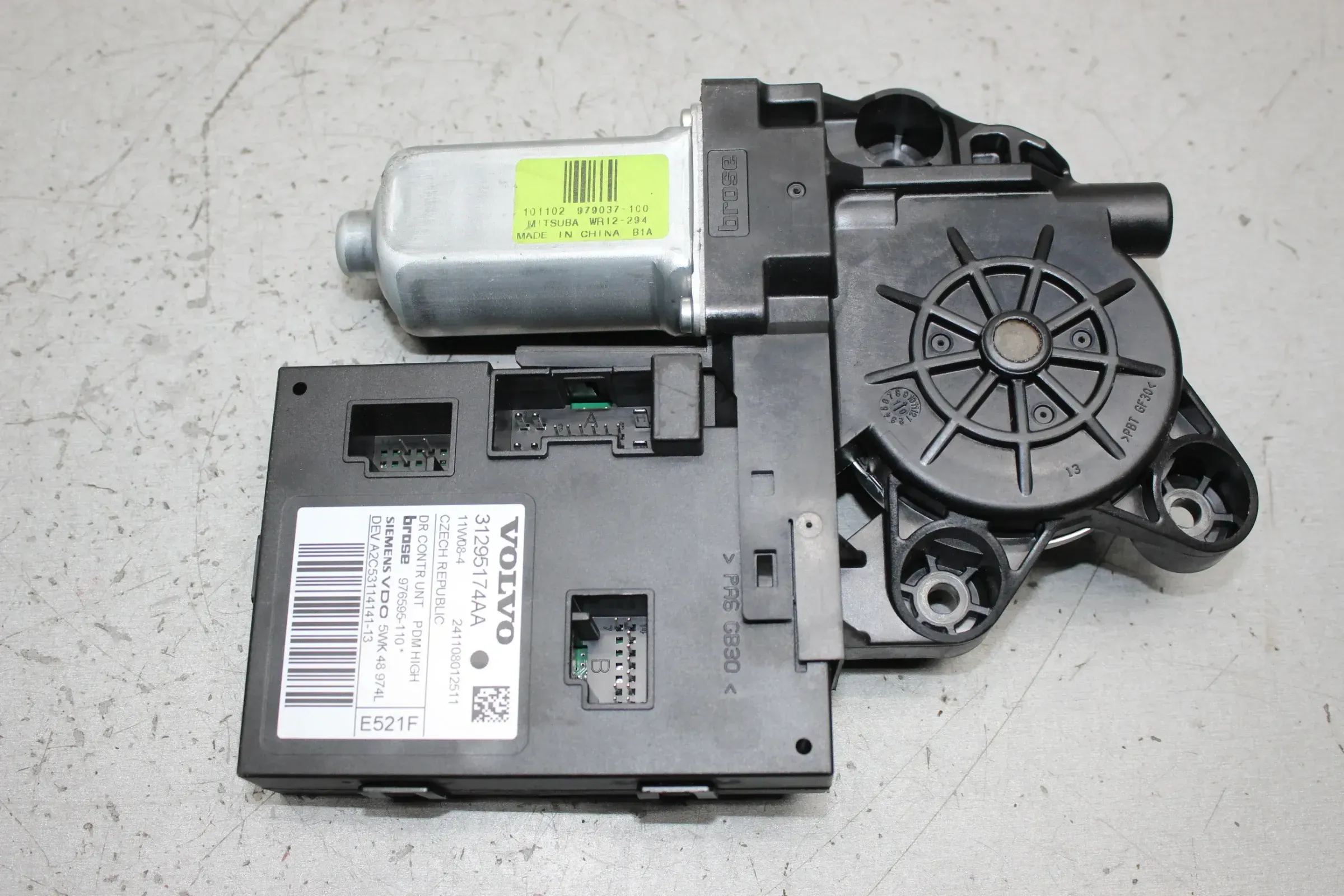 Fensterheber rechts Motor mit Steuergerät 31295174 AA Volvo C30 D4 Bj.11 - Bild 1