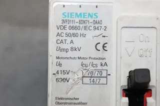 Siemens 3VF3111-6DN71-0AA0 Leistungsschutzschalter Motorschutz 3-Polig - Bild 2