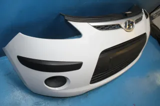 Stoßstange Kühlergrill Stoßfänger vorne 86512-0X000 Weiss Hyundai i10 PA Bj.09 - Bild 3