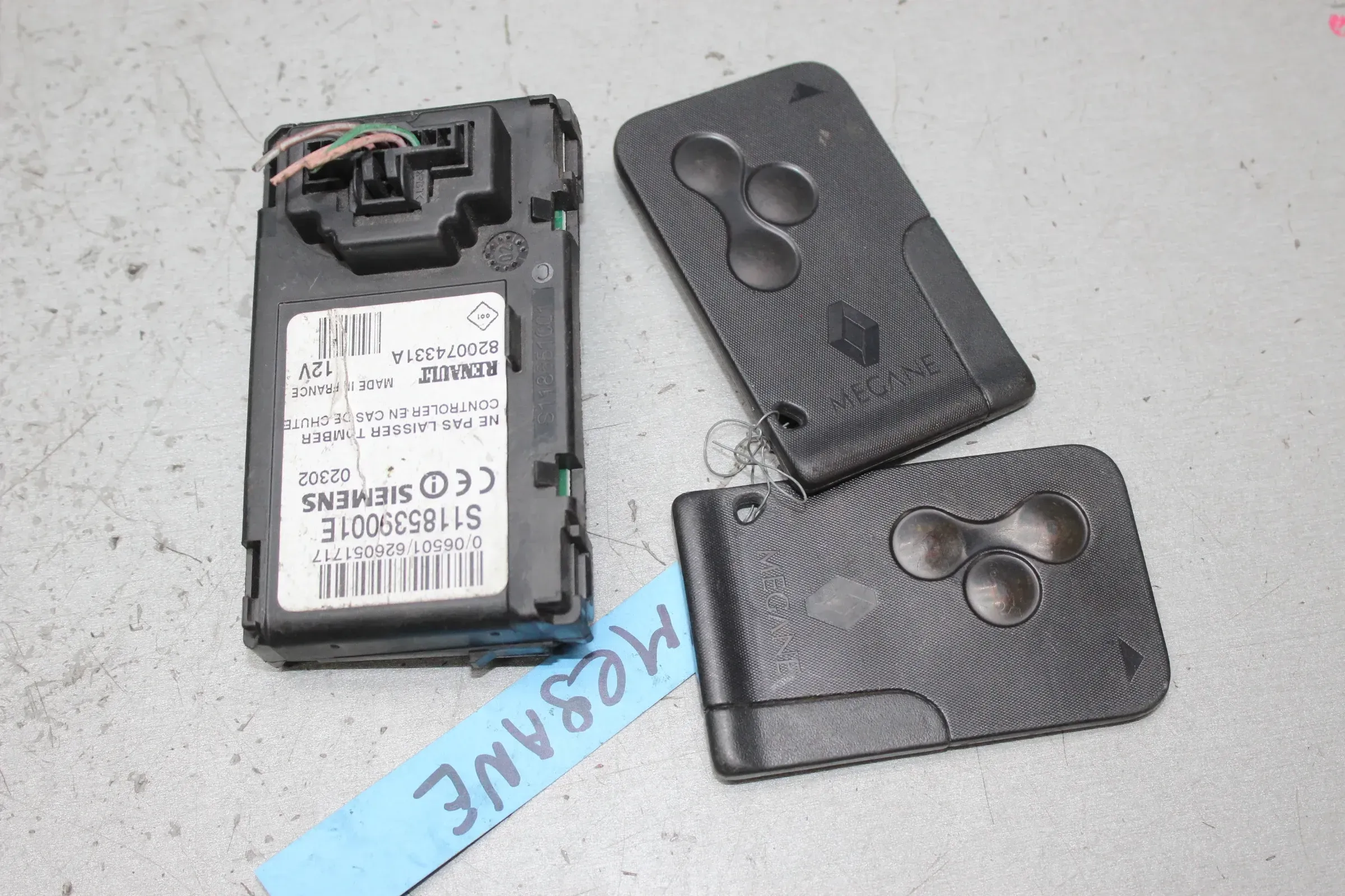 Zündschloss Kartenleser 2x Schlüssel 820074331A Renault Megane 2 II - Bild 1