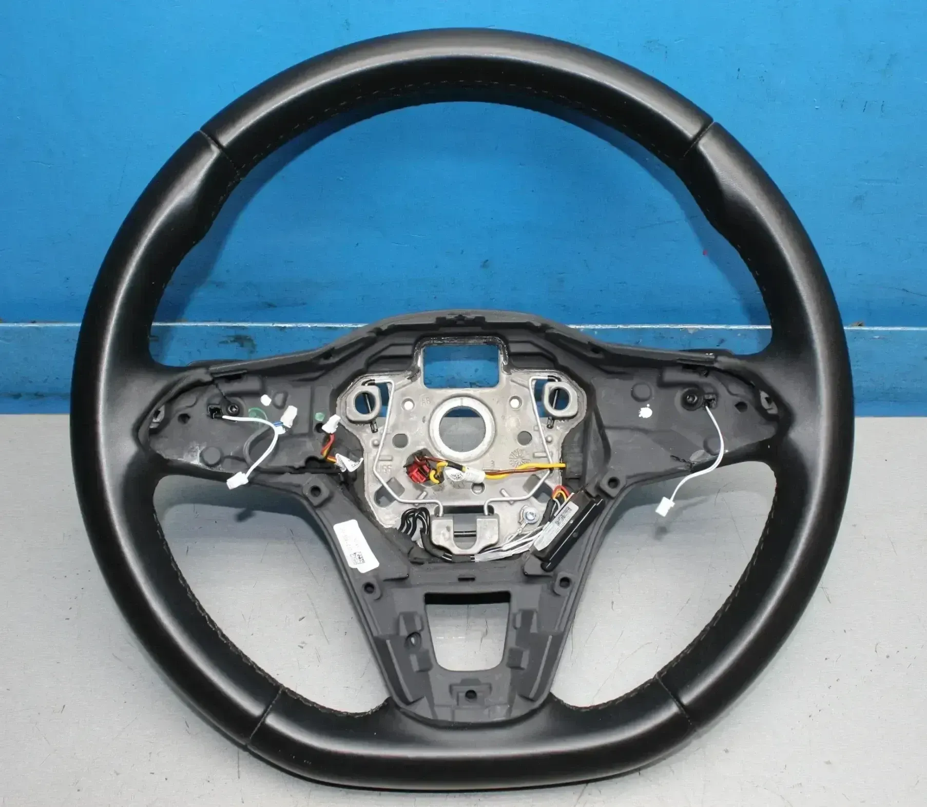 VW Golf 8 VIII Leder Lenkrad 5H0419093 5H0959542E ohne Anbauteile - Bild 1