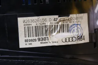 Tacho Kombiinstrument 8E0920930TX, 0263626156 Audi A4 8E B6 2.5 TDI Bj.02 - Bild 6
