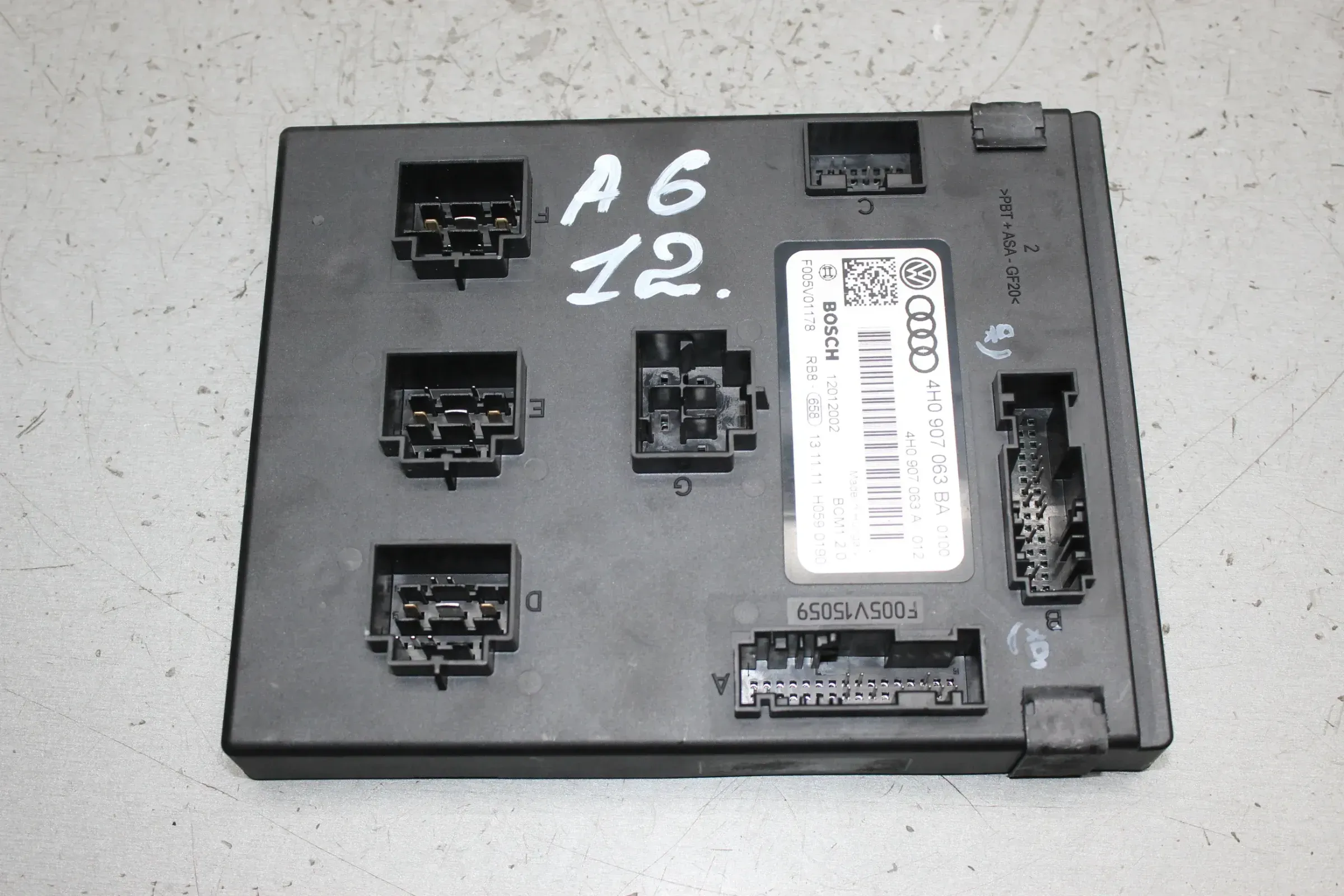 Komfortsteuergerät Bordnetzsteuergerät 4H0907063BA Audi A6 4G C7 Limo Bj.12 - Bild 1