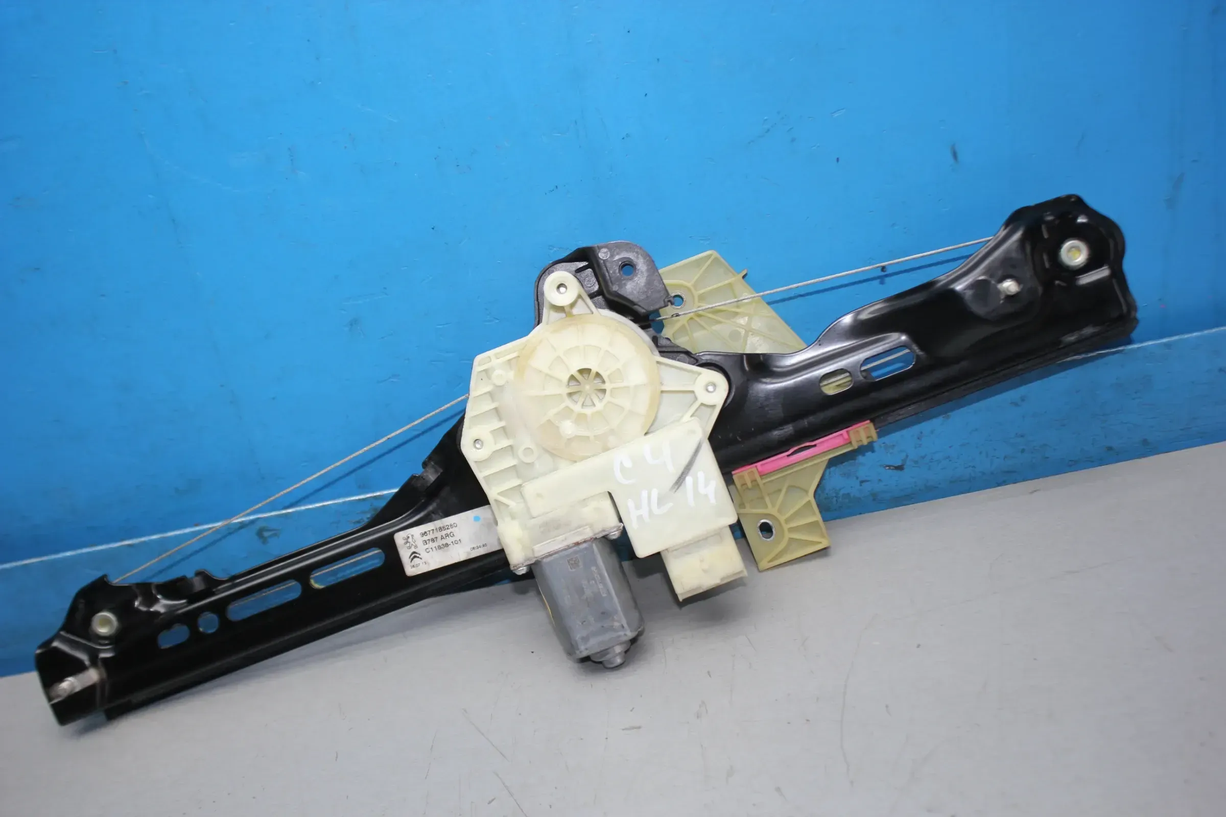 Fensterheber Motor mit Gestänge hinten links Citroen C4 Grand Picasso II Bj.14 - Bild 1