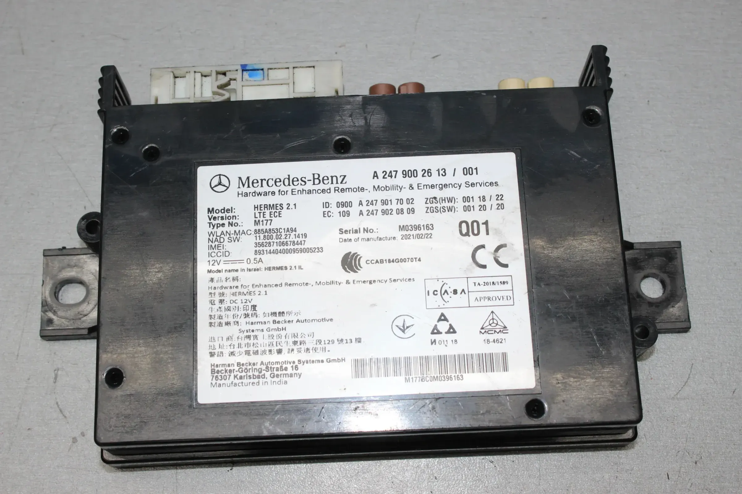 Mercedes Benz W177 W247 Steuergerät Bluetooth Modul A2479002613 A2479017002 - Bild 1