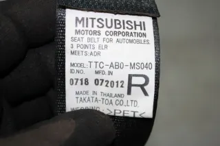 Sicherheitsgurt hinten rechts MN123830XAY MN168367XA Mitsubishi L200 KB4T Bj.13 - Bild 4