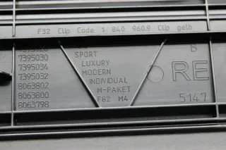 BMW Modern Einstiegsleiste Zierleiste vorne rechts 7395032 BMW 4er F32 Bj.14 - Bild 9