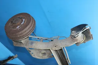 Hinterachse Achsträger Achse hinten Trommelbremse ABS Nissan Micra III K12 Bj.09 - Bild 3