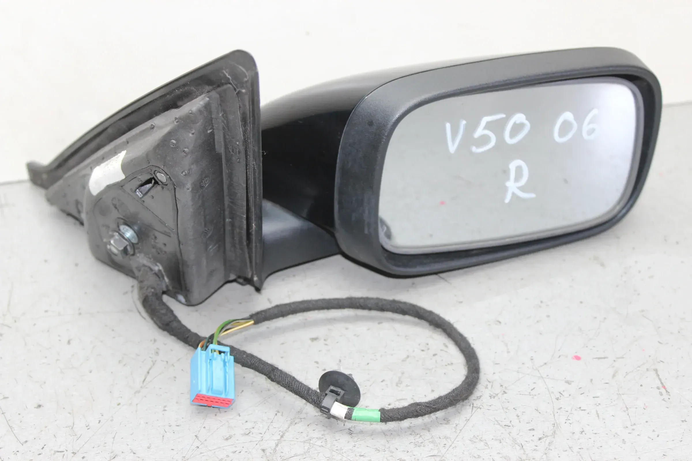 Außenspiegel 6-Pins Spiegel rechts Schwarz 019, 015850, Volvo V50 Bj.06 - Bild 1