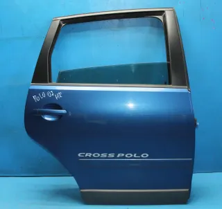 Tür komplett hinten rechts LA5K Olympiablau VW Cross Polo IV 9N3 Bj.07 - Bild 1