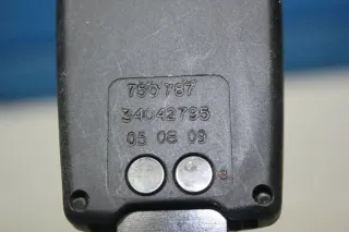 Renault Clio III Bj.09 el Gurtschloß Gurtpeitsche vorne rechts 34042795 750787 - Bild 4