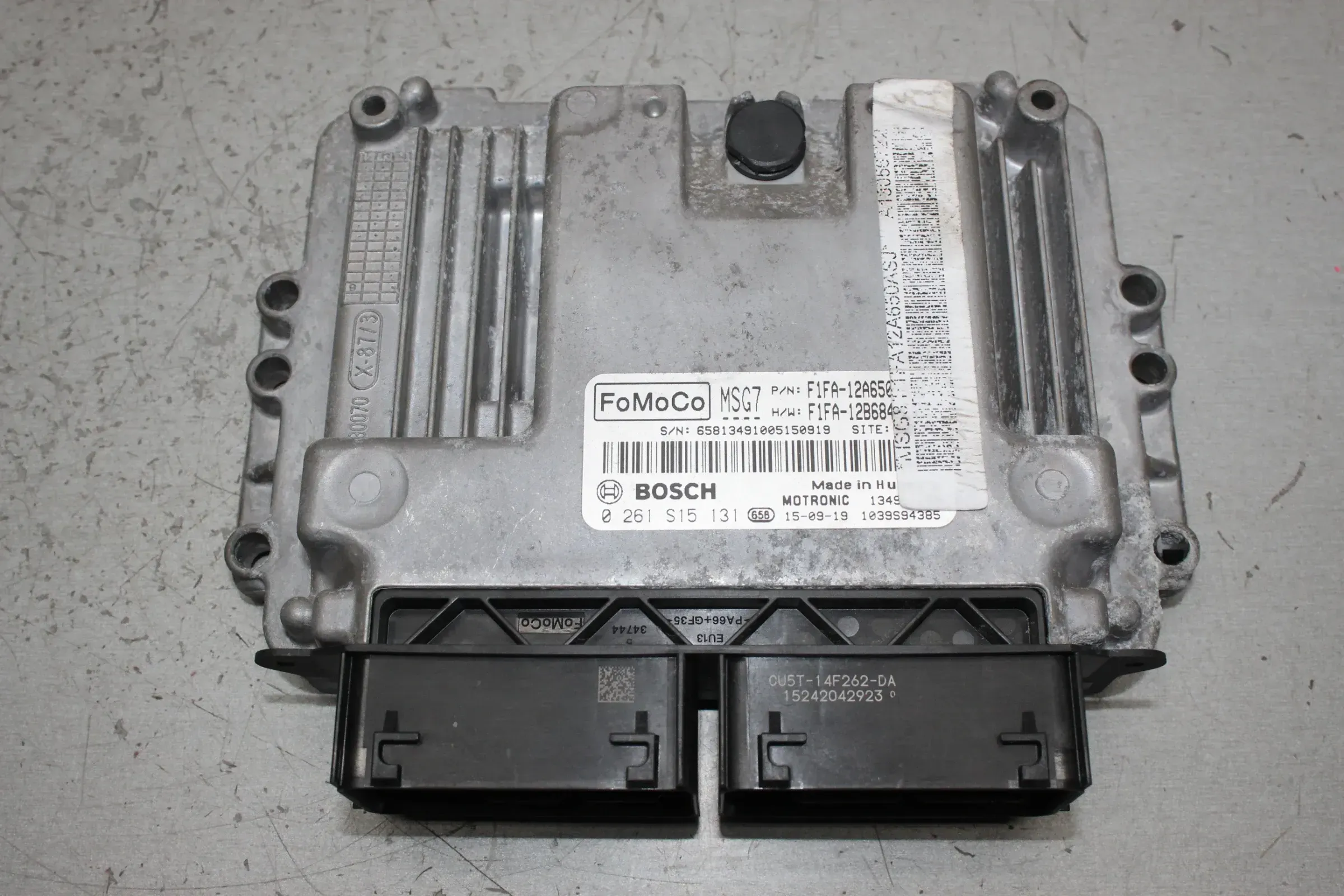 Motorsteuergerät F1FA-12A650-ASH Ford Focus III 3 DYB 1.0 EcoBoost 92 kW Bj.15 - Bild 1