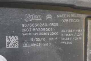 Tagfahrleuchte Tagfahrlicht vorne rechts 9676036280 Citroen C4 Picasso II Bj.17 - Bild 7