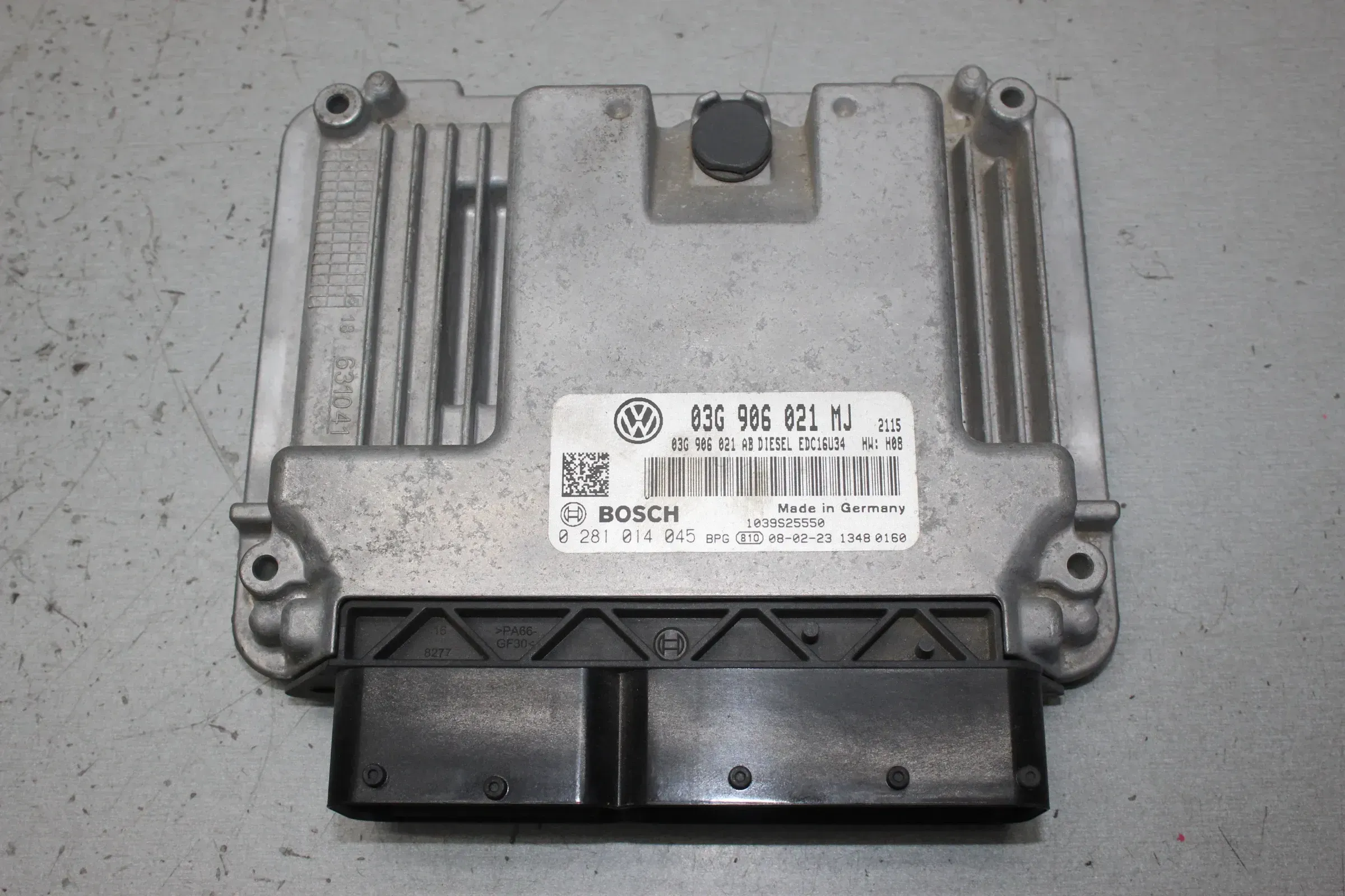 Motorsteuergerät Steuergerät 03G906021MJ, 0281014045 VW Touran 1T 2.0 TDI Bj.08 - Bild 1