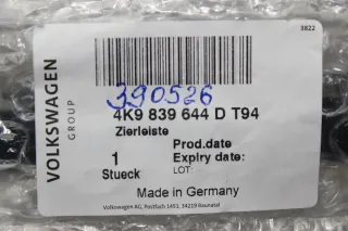 Türleiste Oben Zierleiste Tür hinten rechts 4K9839644D Audi A6 S6 4A C8 Avant - Bild 8