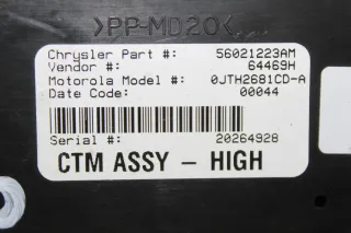 CTM ASSY- HIGH Steuergerät 56021223AM Dodge Durango 4.7 V8 DN Bj.00 - Bild 4