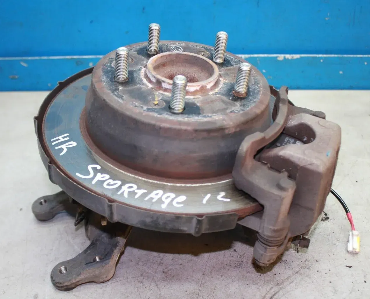 Achsschenkel Radnabe Radlager Bremssattel hinten rechts KIA Sportage III SL Bj12 - Bild 1