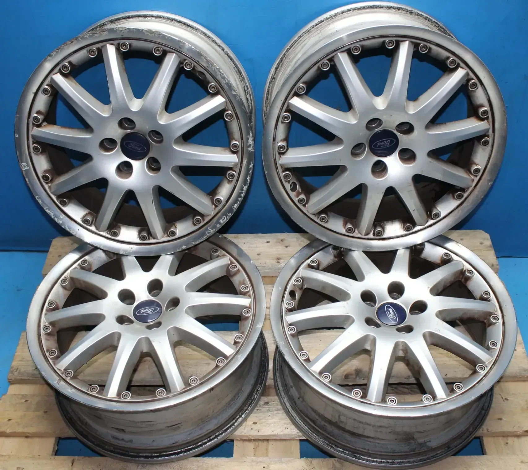 4x Alufelge 1S7J-DA Felge 7,50Jx18H2 ET52,5 LK 5x108 Ford Galaxy II WA6 Bj.06 - Bild 1