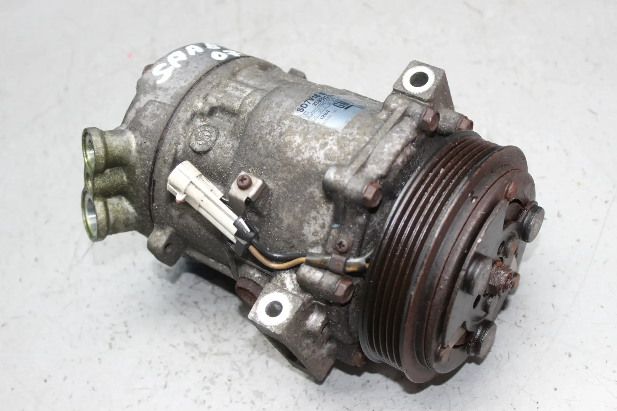 Klimakompressor Klima Kompressor 12759394, SD7V16 Saab 9-3 YS3F 2.0 T Bj.07 - Bild 1