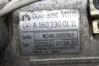 Klimakompressor Kompressor A1602300111, 0003191V010 Smart ForTwo 450 MC01 Bj.06 - Bild 4