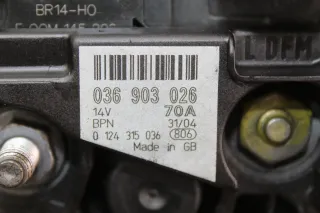 Lichtmaschine 70A Generator 036903026, 0124315036 VW Golf IV 1.4 Bj.04 - Bild 3