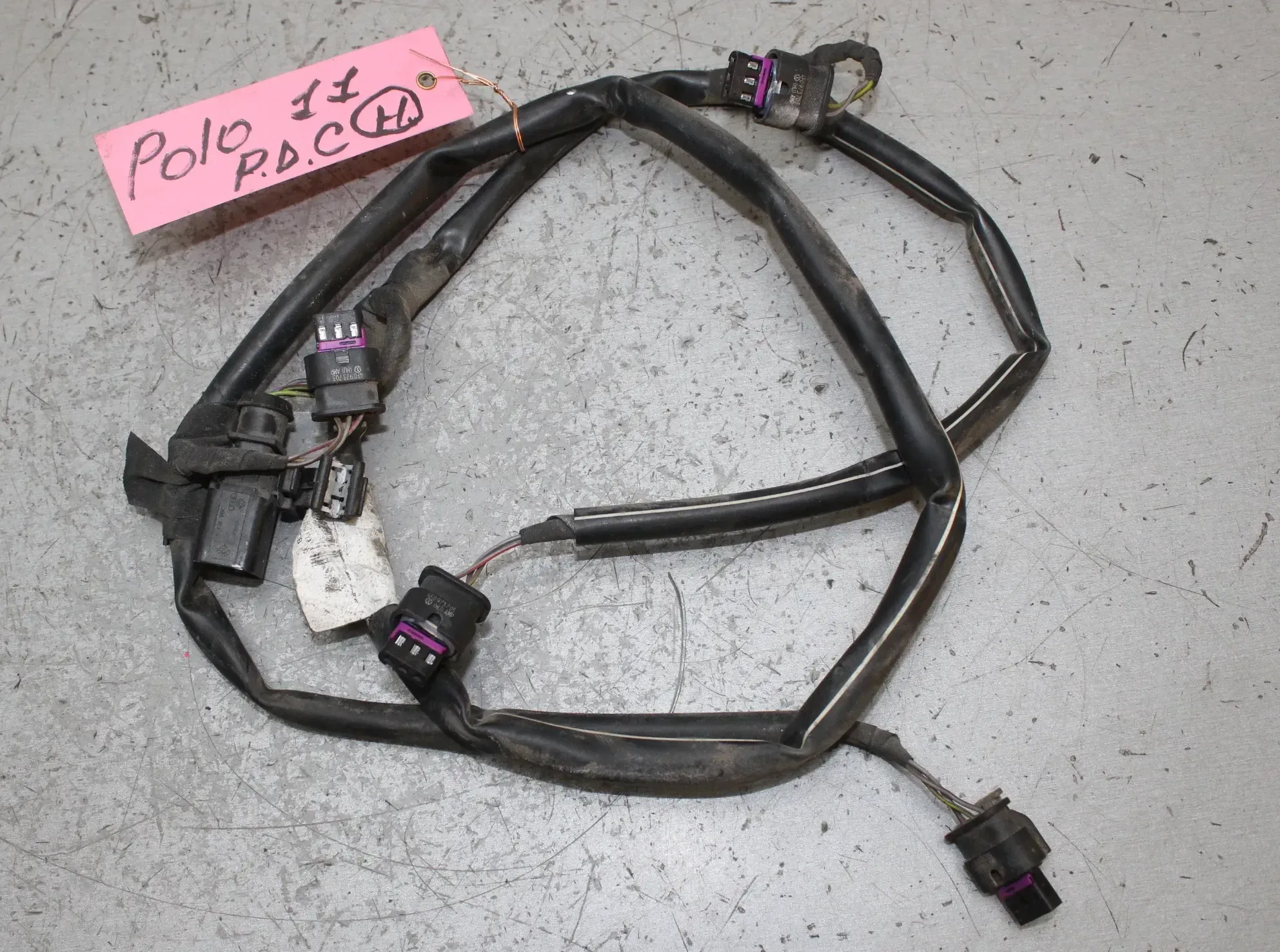PDC Kabelbaum Kabel Einparkhilfe hinten VW Polo V 6R Bj.11 - Bild 1