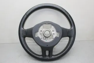 Leder Lenkrad 6R0419091F W74, 5K0959542A, VW Polo V 6R Bj.11 - Bild 9