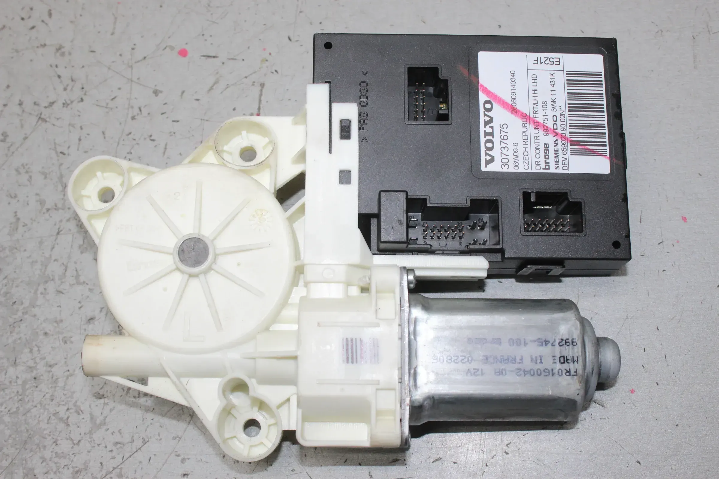 Fensterhebermotor vorne links 30737675, 992745-100 Volvo V50 Bj.06 - Bild 1