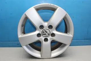 1x Alufelge 16 Zoll 6,5Jx16 ET50 LK 5x112 1T0601025G VW Touran 1T1 1T2 Bj.08 (4) - Bild 2