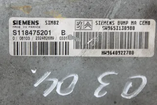 Steuergerät Automatikgetriebe 9640922780, 9653130980 Citroen C3 I FC Bj.04 - Bild 2