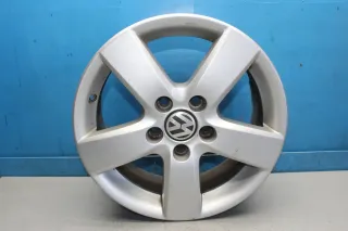 1x Alufelge 16 Zoll 6,5Jx16 ET50 LK 5x112 1T0601025G VW Touran 1T1 1T2 Bj.08 (2) - Bild 2