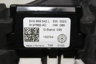 VW Golf 8 VIII Leder Lenkrad Schaltwippen 5H0419093, 5H0959542L ohne Anbauteile - Bild 2