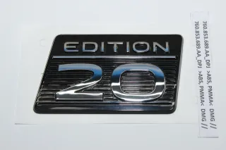 NEU Original Schriftzug Zeichen VW Touareg CR7 2.0 Edition 760853689AA DPJ - Bild 1