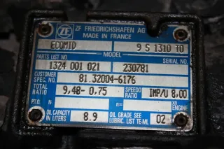 Getriebe ZF ECOMID 9S1310TO 81320046176 MAN TGM 15.250 4x2 BL Bj.2014 - Bild 5